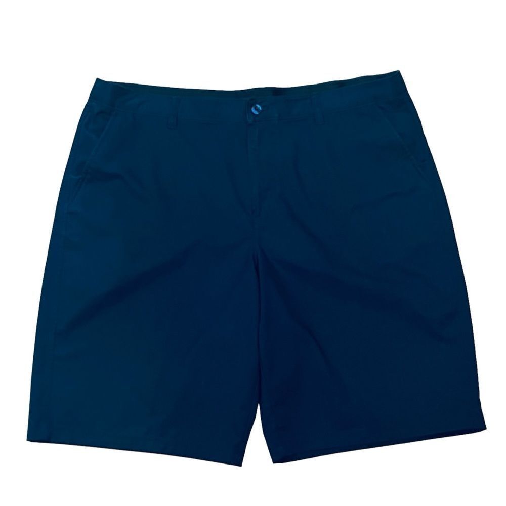 Fila Golf Navy Flat Front Men’s Shorts Silicone Tape Embroidered Logo Sz 40